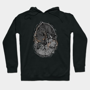 Two Wolves Hoodie